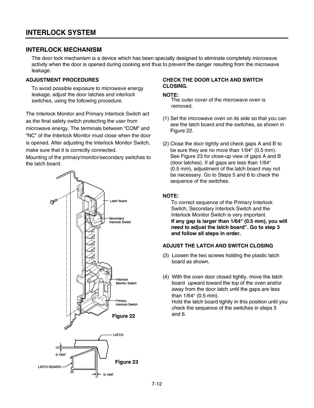 LG Electronics LMV1625W, LMV1625B service manual Interlock System, Interlock Mechanism 