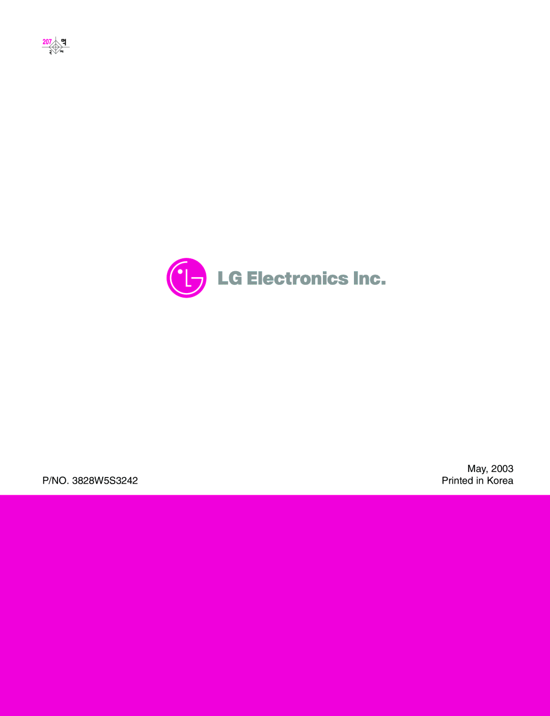 LG Electronics LMV1625W, LMV1625B service manual May 