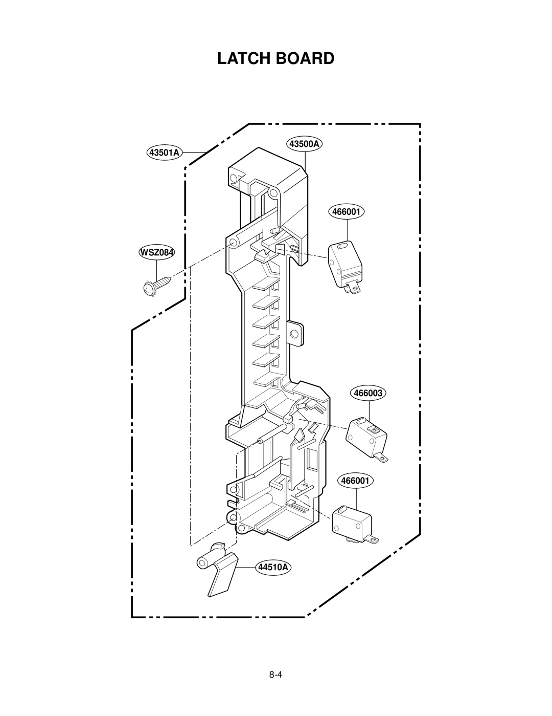 LG Electronics LMV1825SBQ, MV1825SW service manual Latch Board 