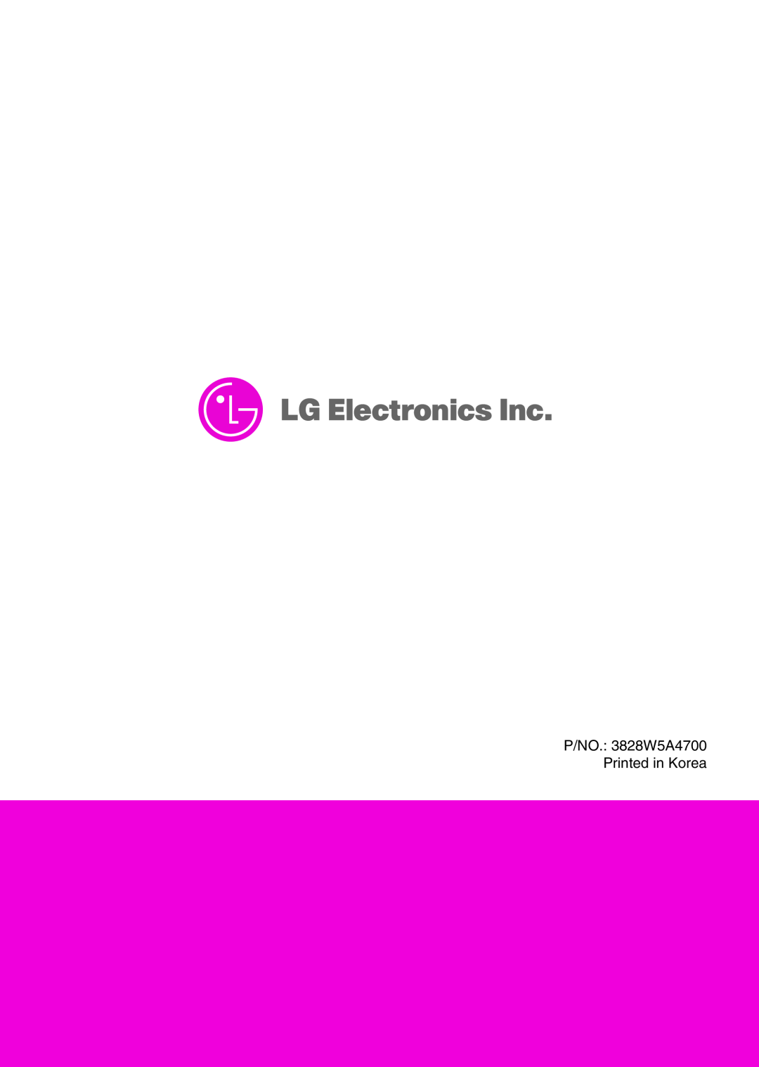 LG Electronics LMV2053ST, LMV2053SB, LMV2053SW owner manual 