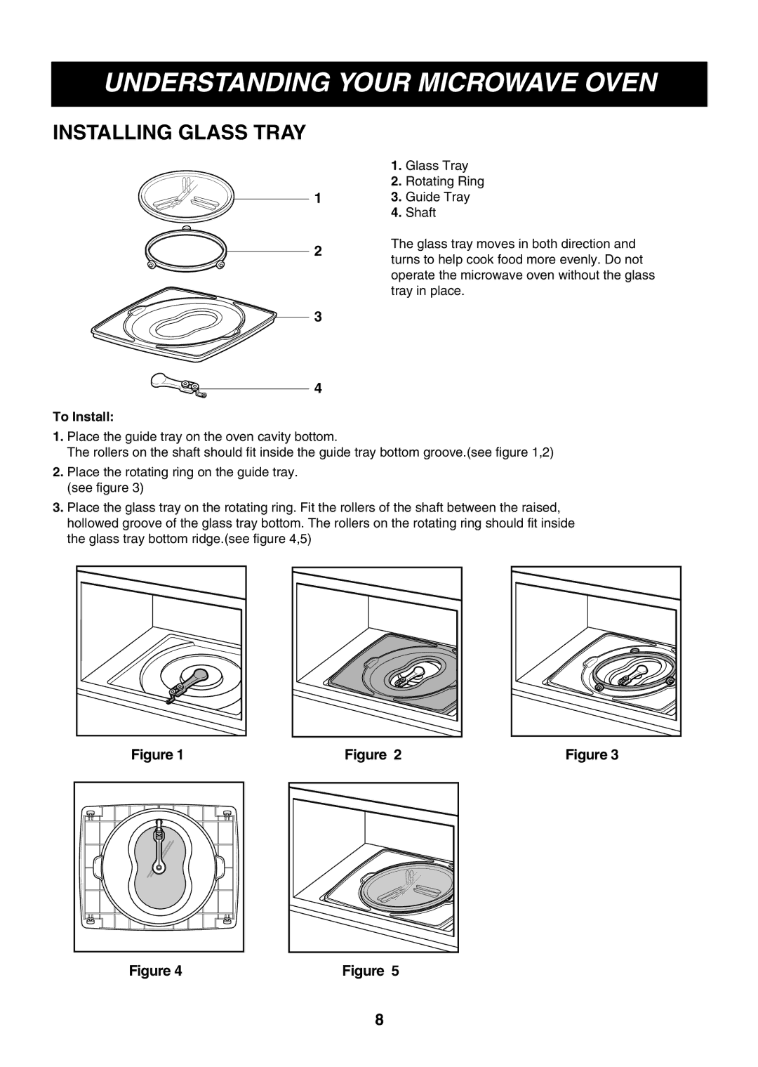 LG Electronics LMVM2075SB, LMVM2075SW, LMVM2075ST owner manual Installing Glass Tray, To Install 