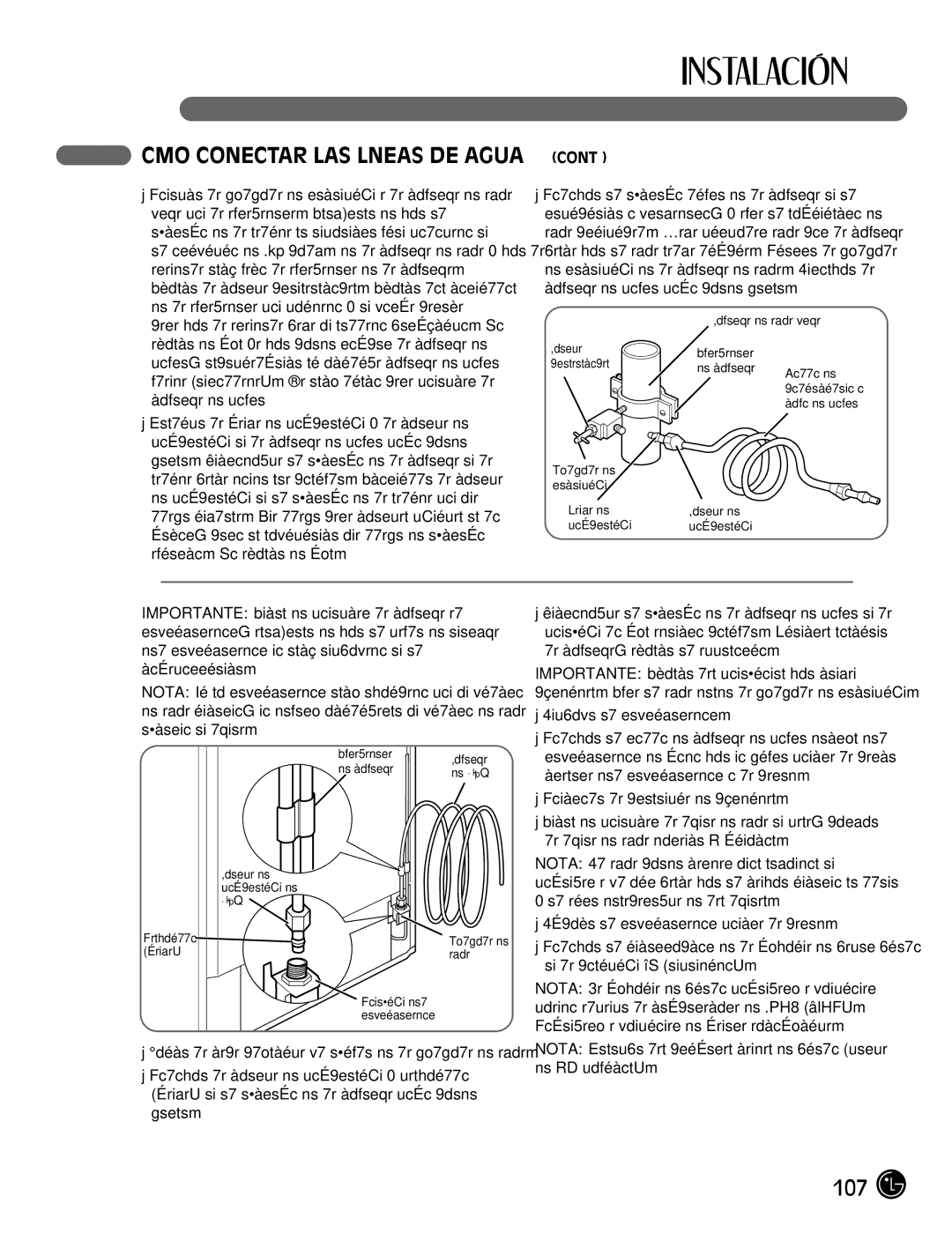 LG Electronics LMX21971, LMX25981**, LMX2525971, LMX21981** manual 107 