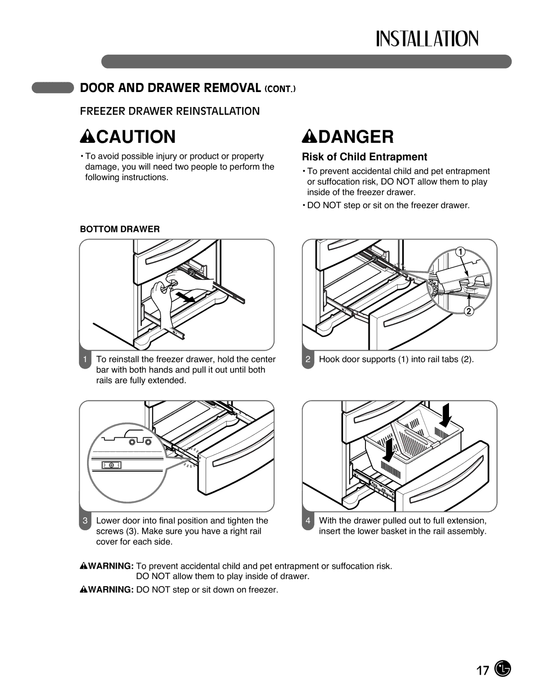 LG Electronics LMX2525971, LMX25981**, LMX21981**, LMX21971 manual Wcaution 