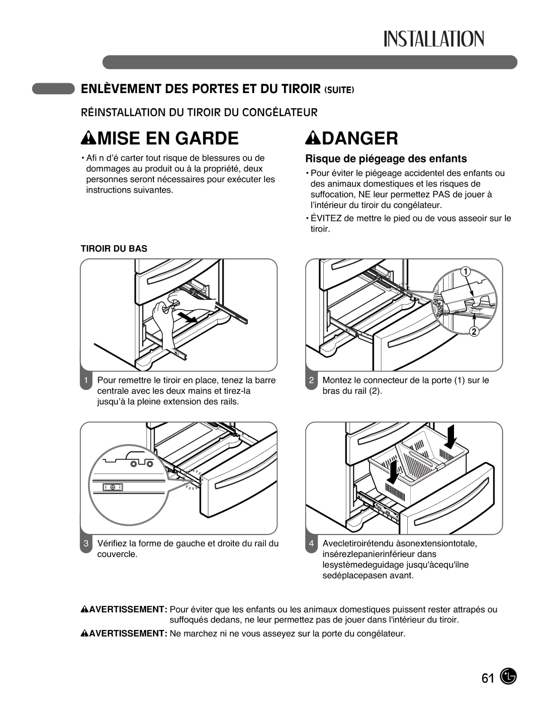 LG Electronics LMX2525971, LMX25981**, LMX21981**, LMX21971 manual WMISE EN Garde 