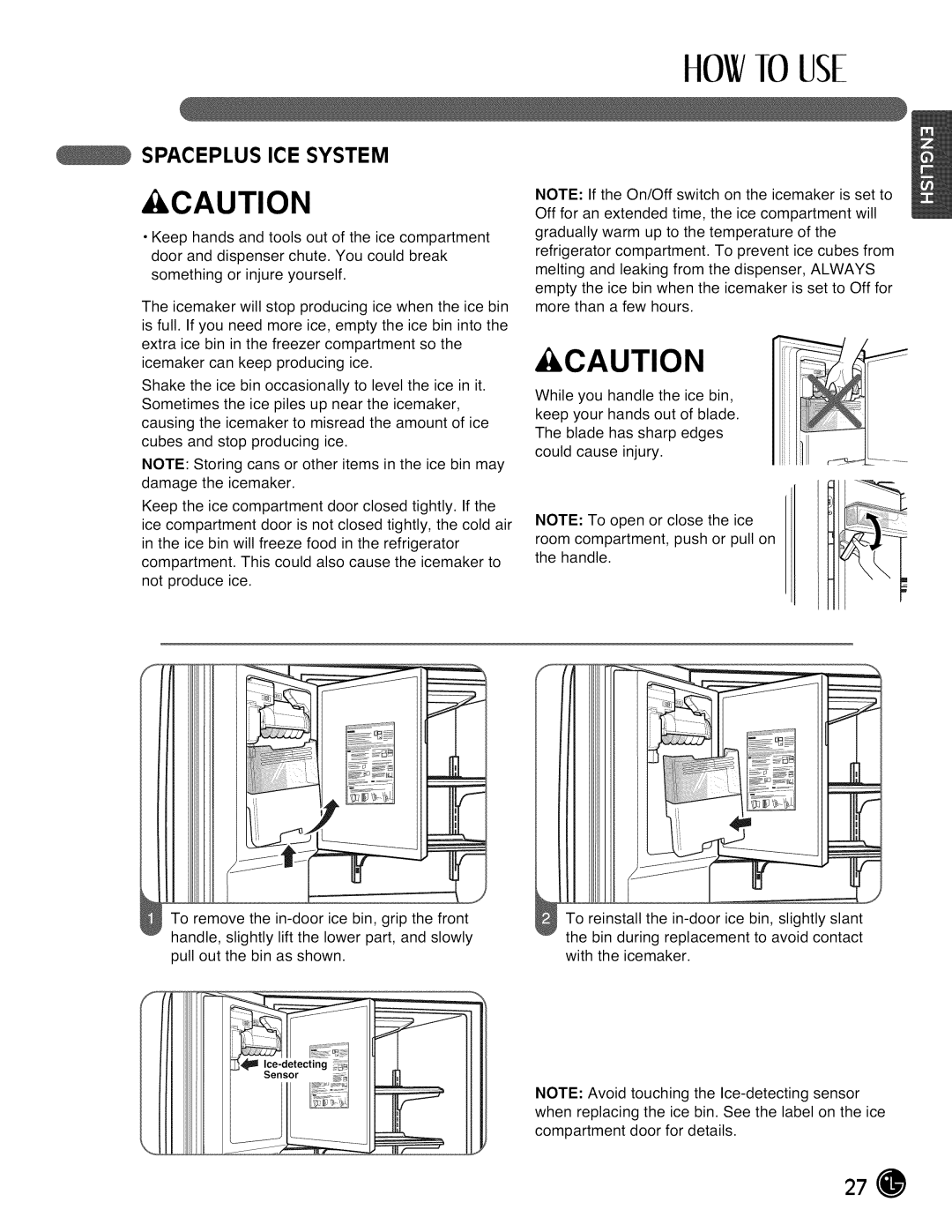 LG Electronics LMX28988 manual Spaceplus ICE System 