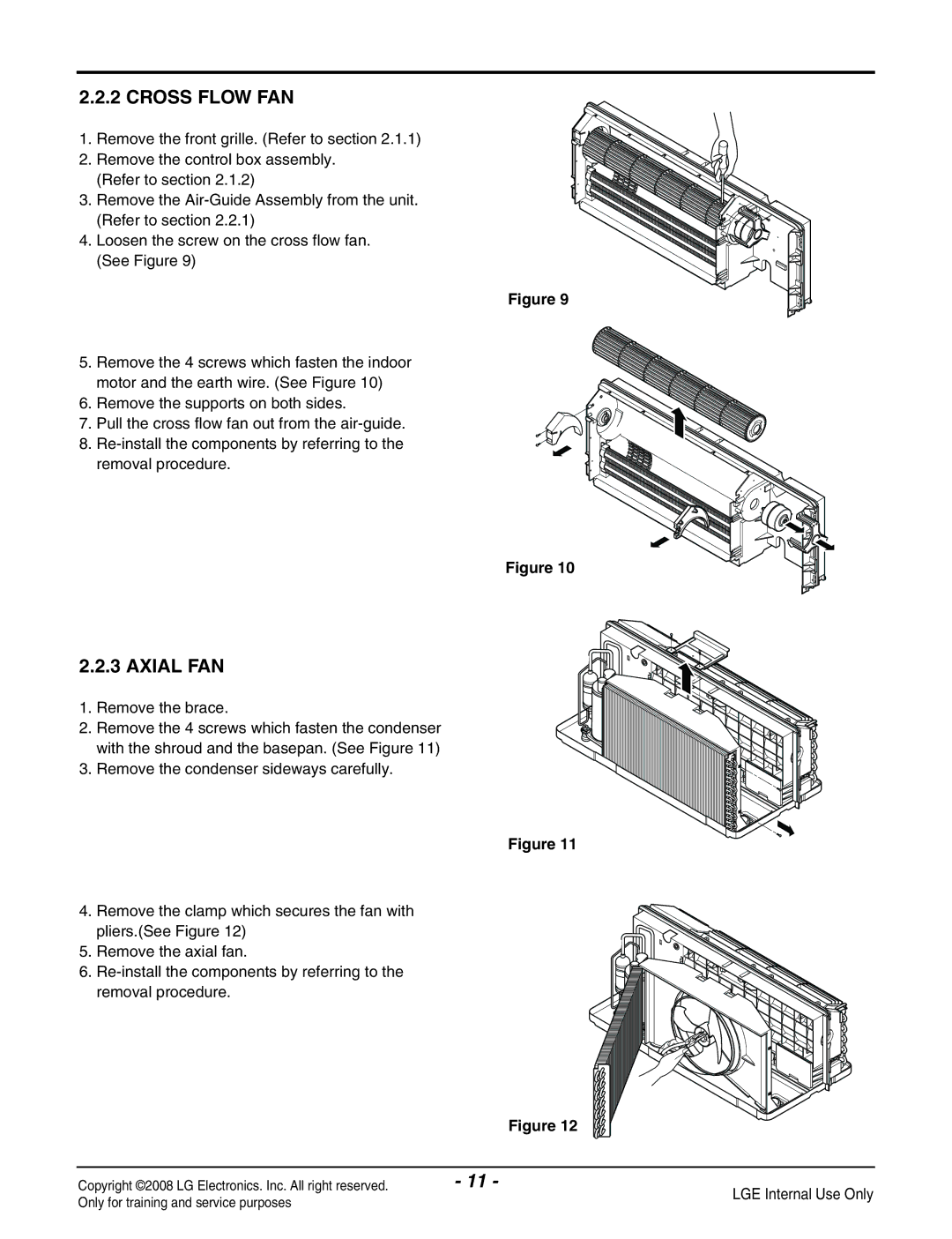 LG Electronics LP091CEM-Y8 manual Cross Flow FAN, Axial FAN 