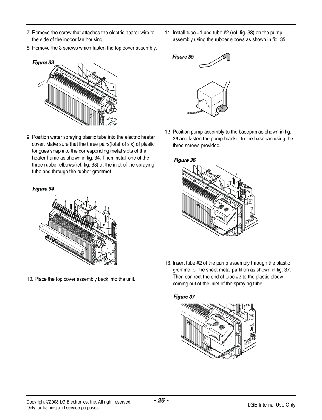 LG Electronics LP091CEM-Y8 manual Place the top cover assembly back into the unit 