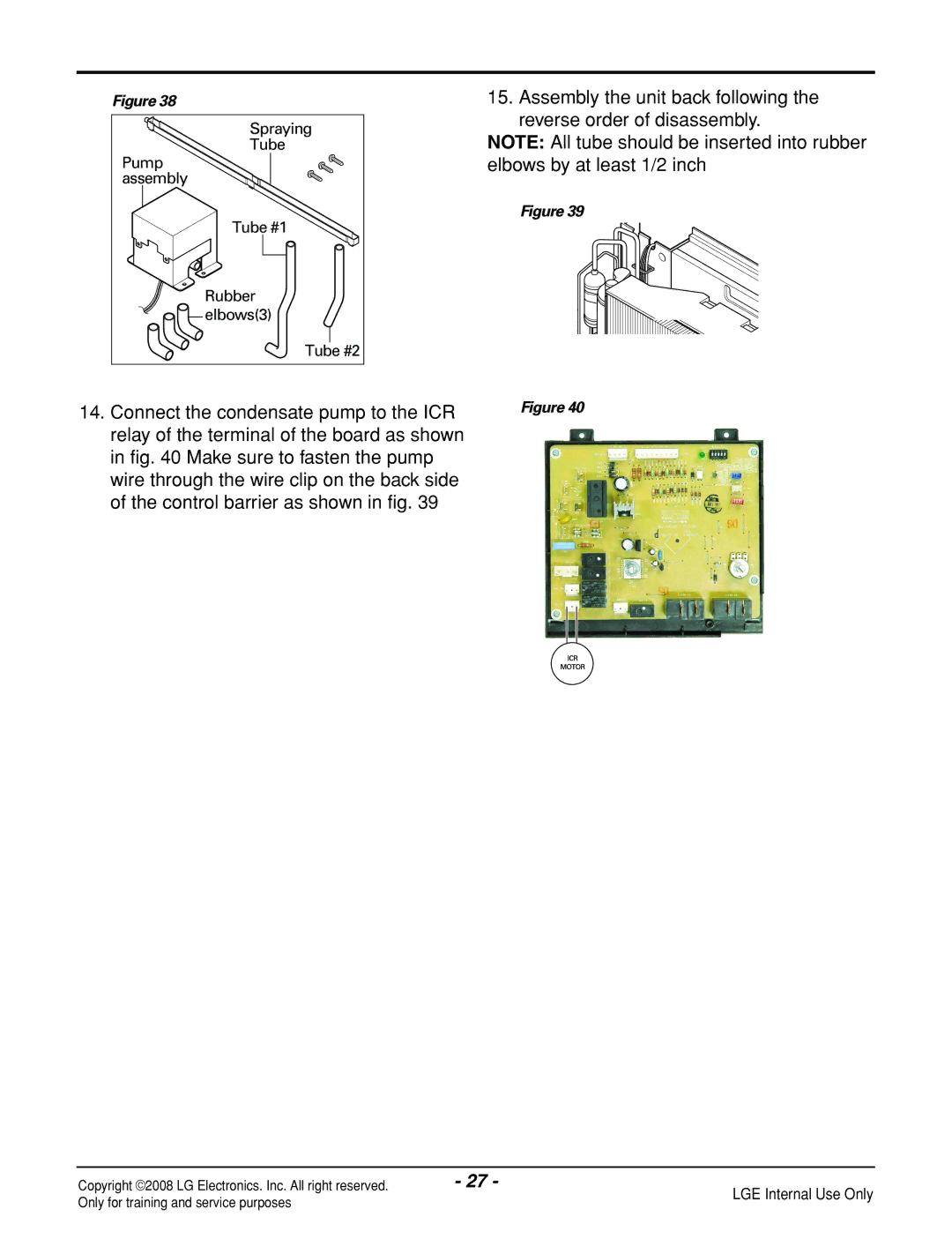 LG Electronics LP121HEM-Y8 manual Spraying 