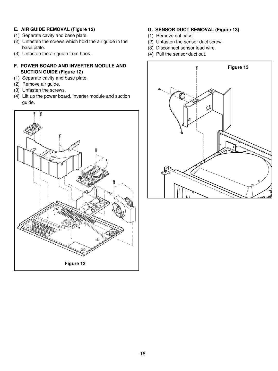 LG Electronics LRMM1430SB, LRMM1430SW manual AIR Guide Removal Figure 