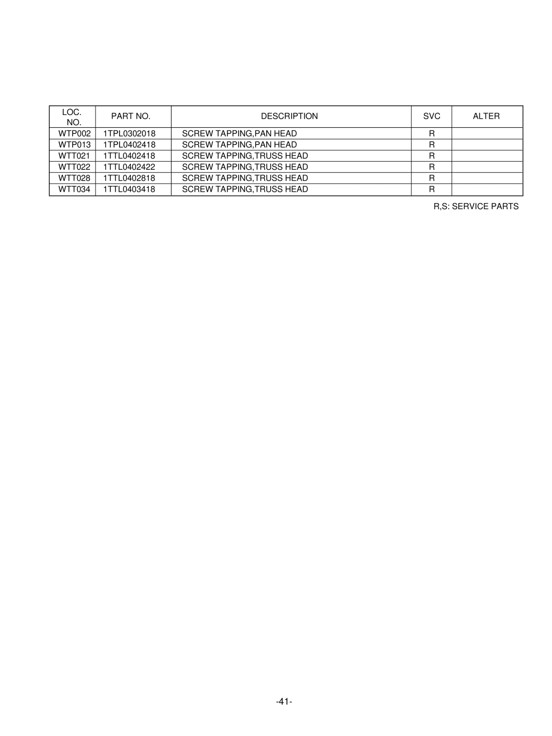 LG Electronics LRMM1430SW, LRMM1430SB manual WTT022 1TTL0402422 