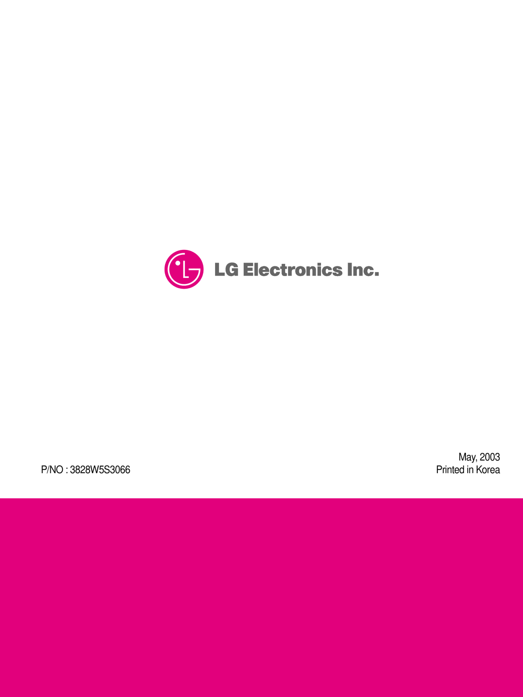 LG Electronics LRMM1430SW, LRMM1430SB manual May 