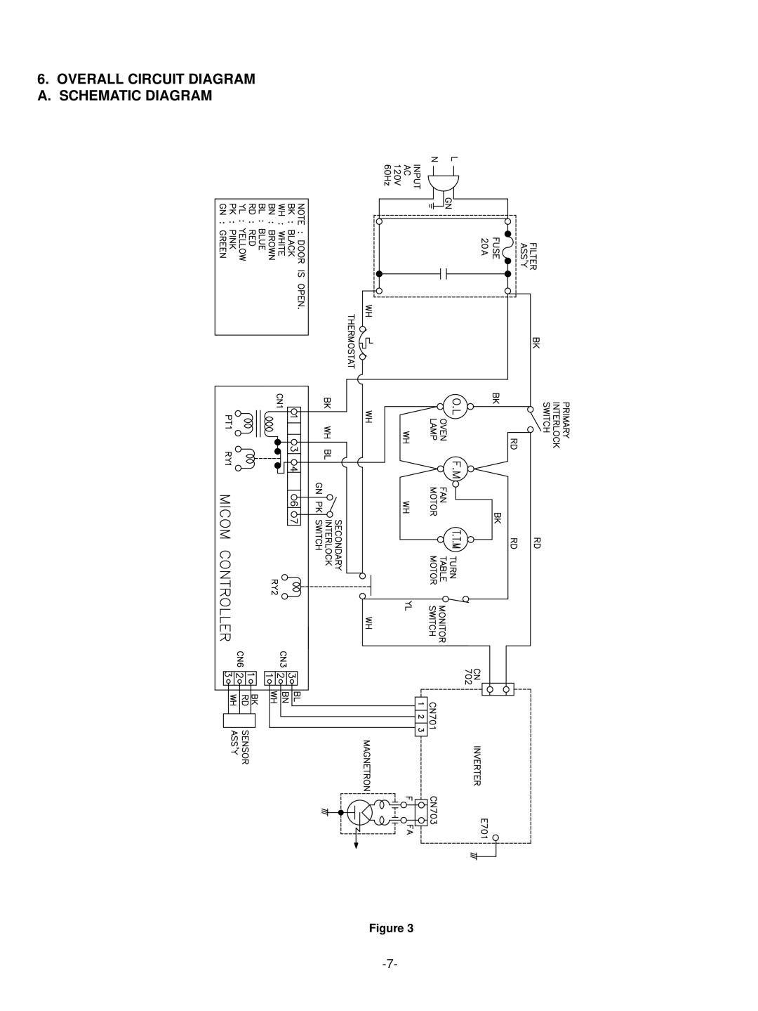 LG Electronics LRMM1430SW, LRMM1430SB manual Overall Circuit Diagram A. Schematic Diagram 