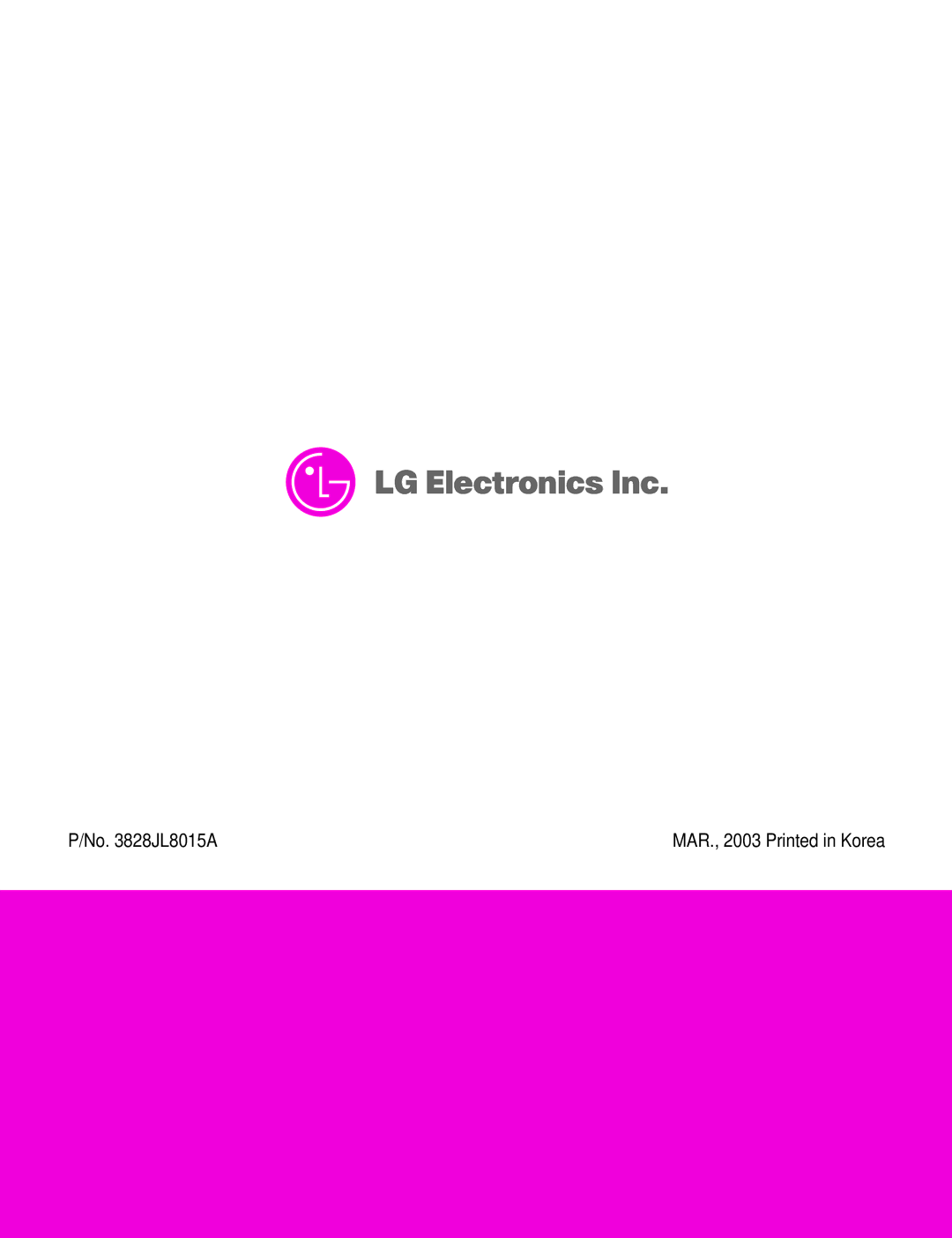 LG Electronics LRTN22310, LRTN19310 service manual No JL8015A 