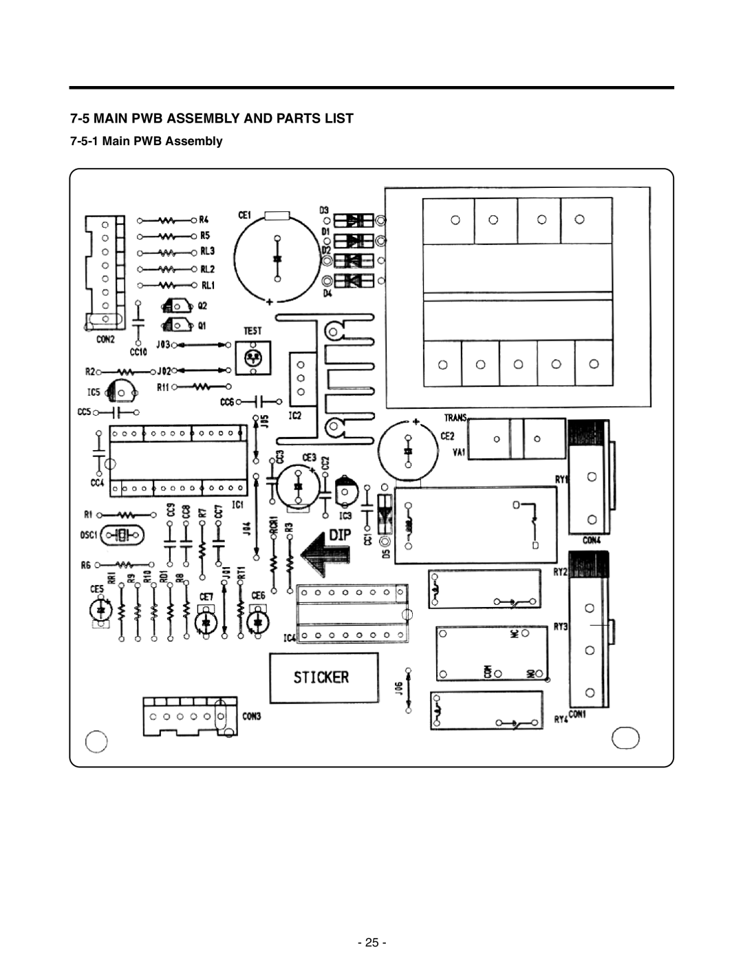 LG Electronics LRTN19310, LRTN22310 service manual Main Pwb Assembly And Parts List, Main PWB Assembly 