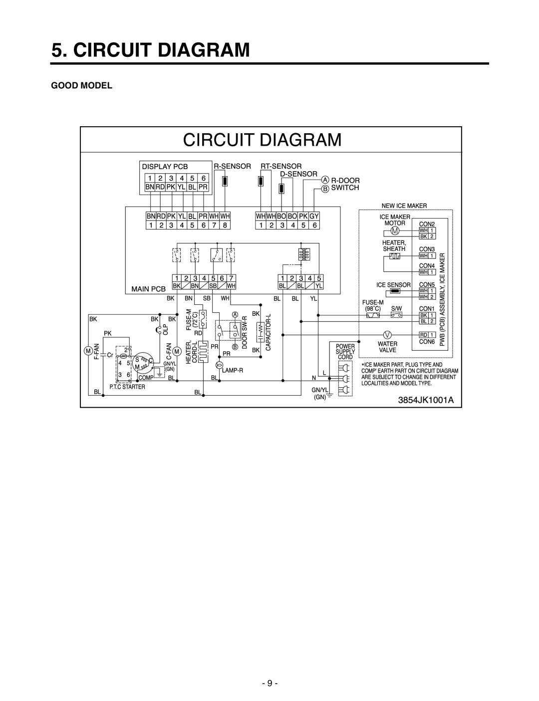 LG Electronics LRTN19310, LRTN22310 service manual Circuit Diagram, Good Model 