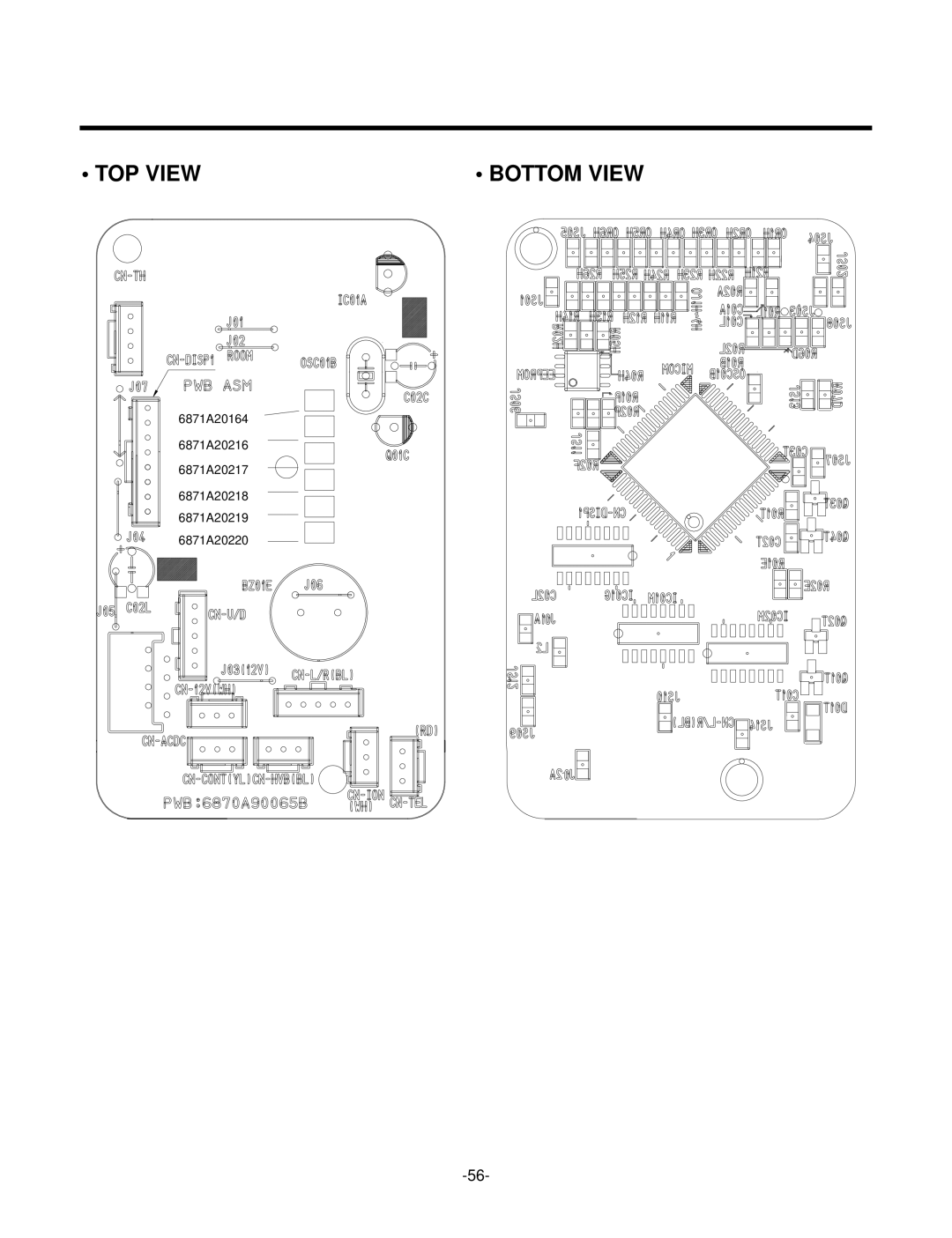 LG Electronics LS-Q076BBG, LS-Q096BBG, LS-Q096ACG, LS-Q076ABL, LS-Q096BEL, LS-Q096ADL, LS-Q096ABG, LS-Q096ABM TOP View 