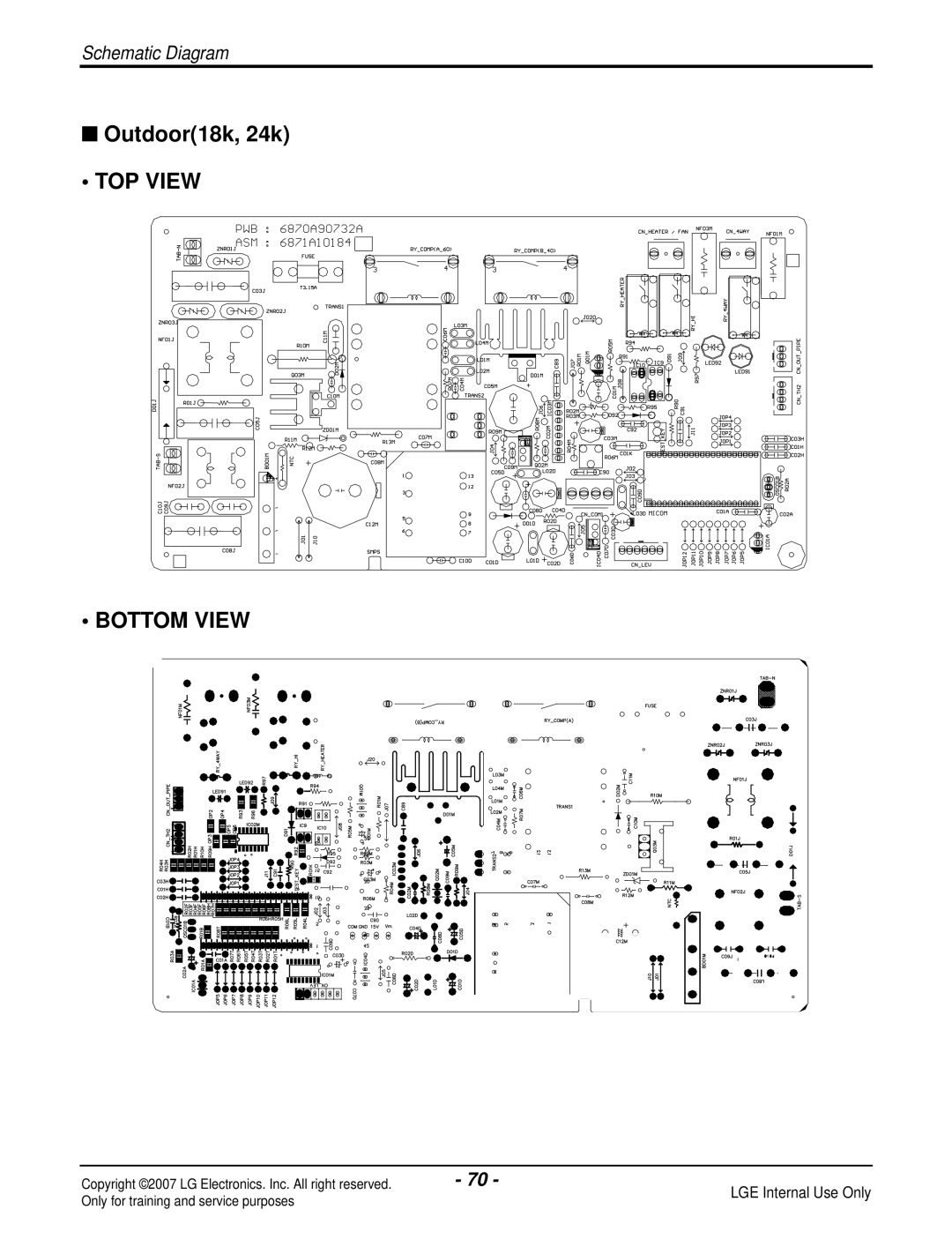 LG Electronics LS180HP(AS-H1835DM0), LS090HP(AS-H091E1H0), LS180CP(AS-C183DM0), LS240HP(AS-H2435DM0) manual Outdoor18k, 24k 