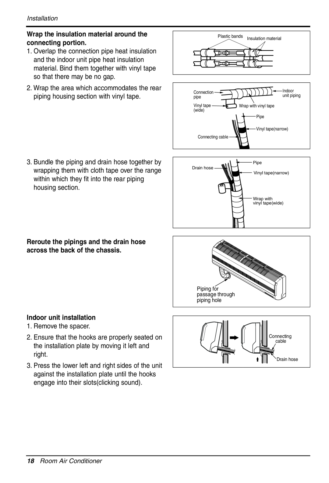 LG Electronics LS305HV installation manual Remove the spacer 