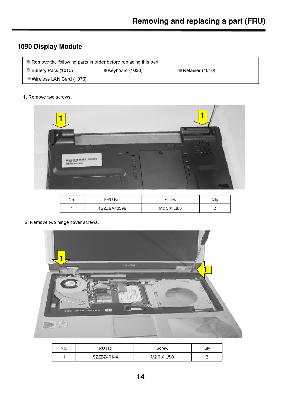 LG Electronics LS50 service manual Display Module 