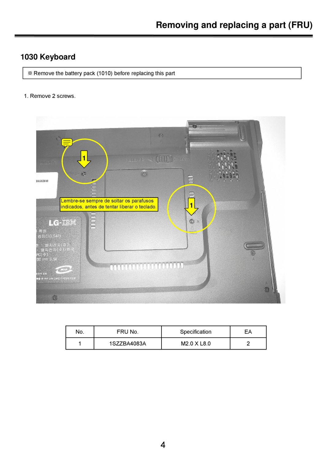 LG Electronics LS50 service manual Keyboard 