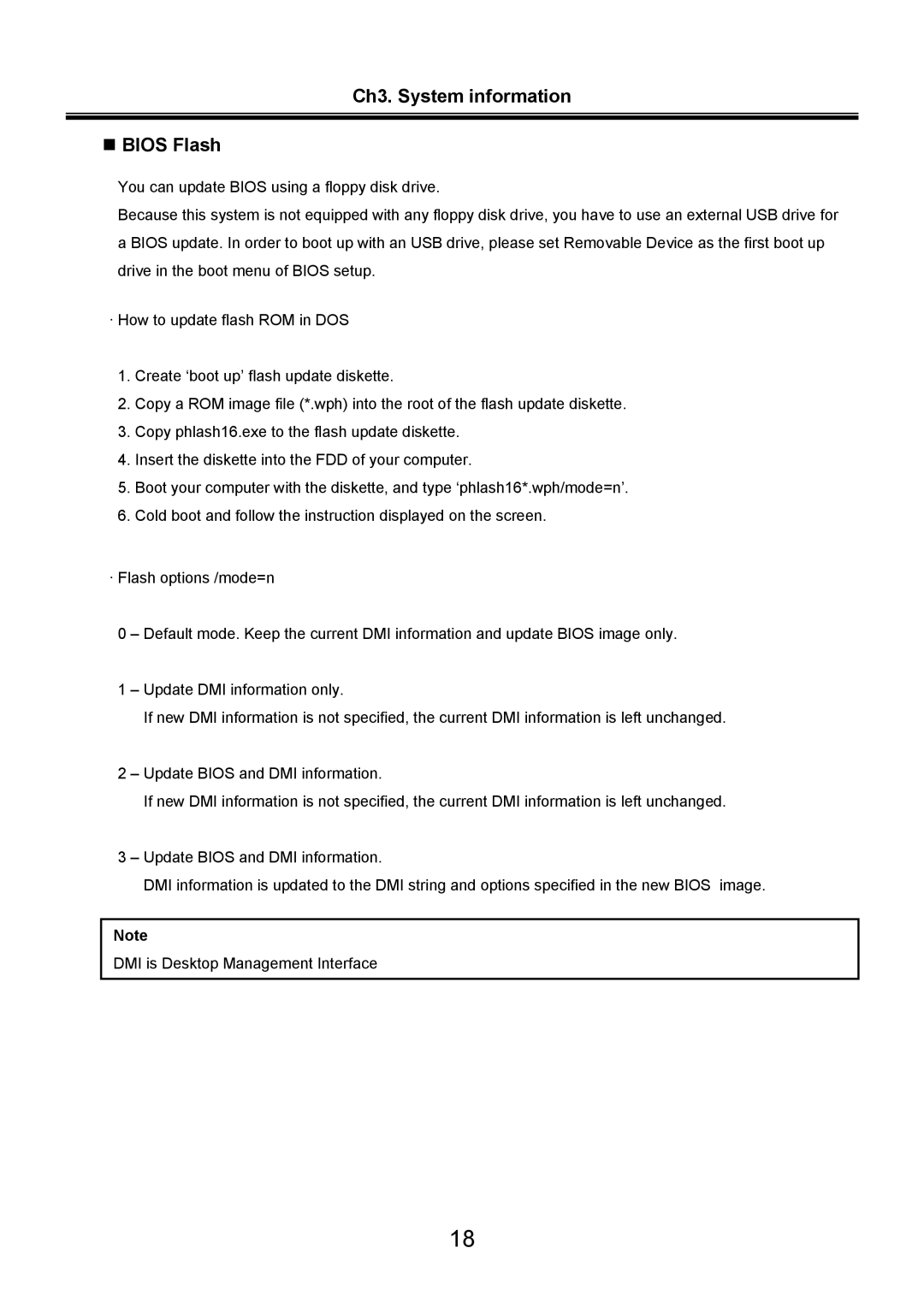 LG Electronics LS70 service manual Ch3. System information „ Bios Flash 