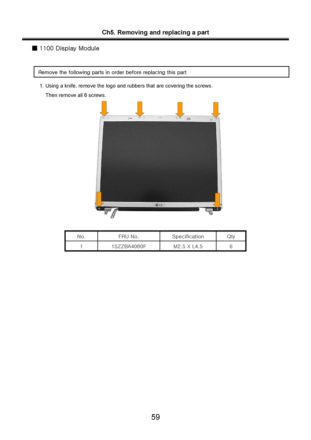 LG Electronics LS70 service manual 1SZZBA4080F 