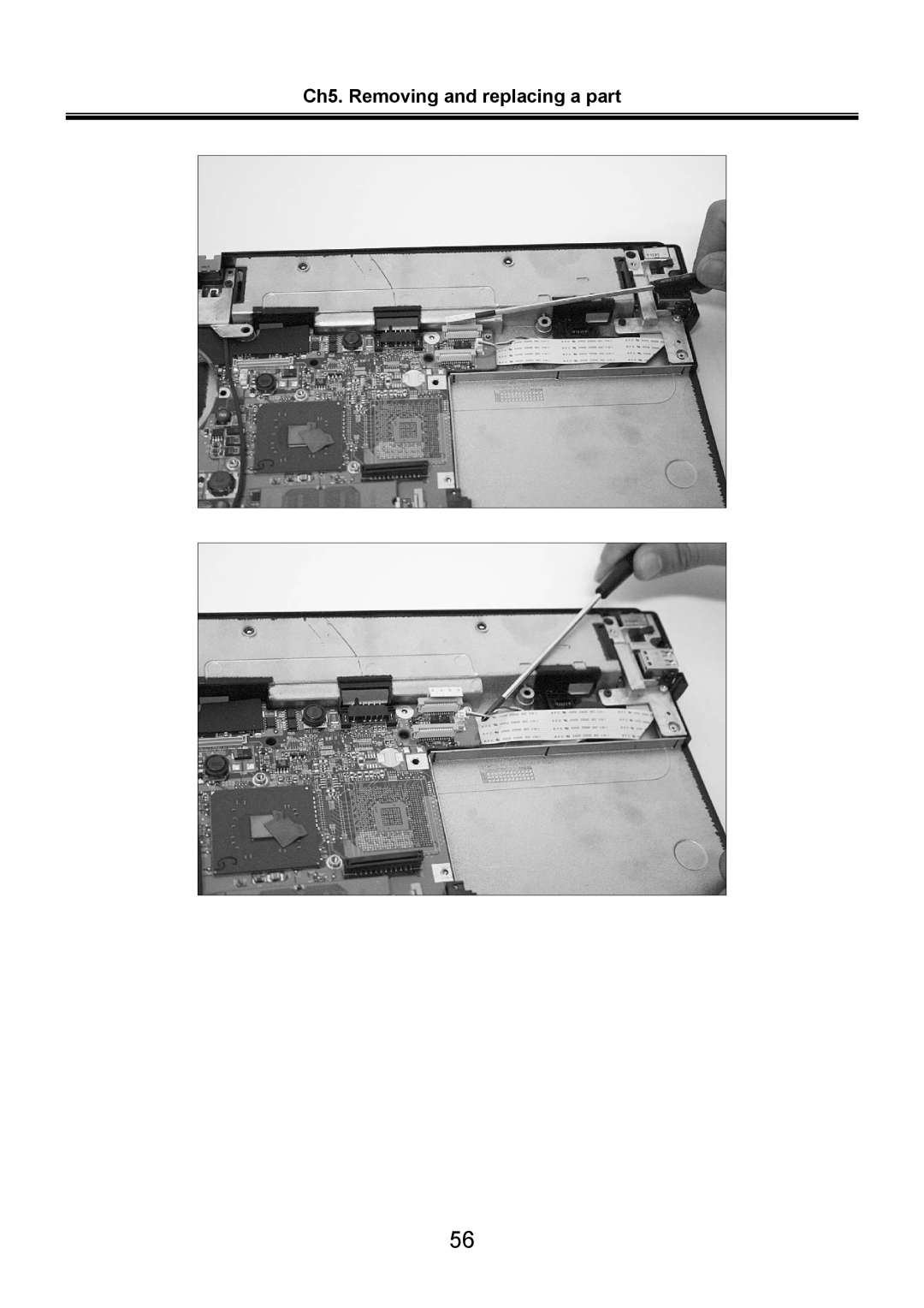 LG Electronics LS70 service manual Ch5. Removing and replacing a part 