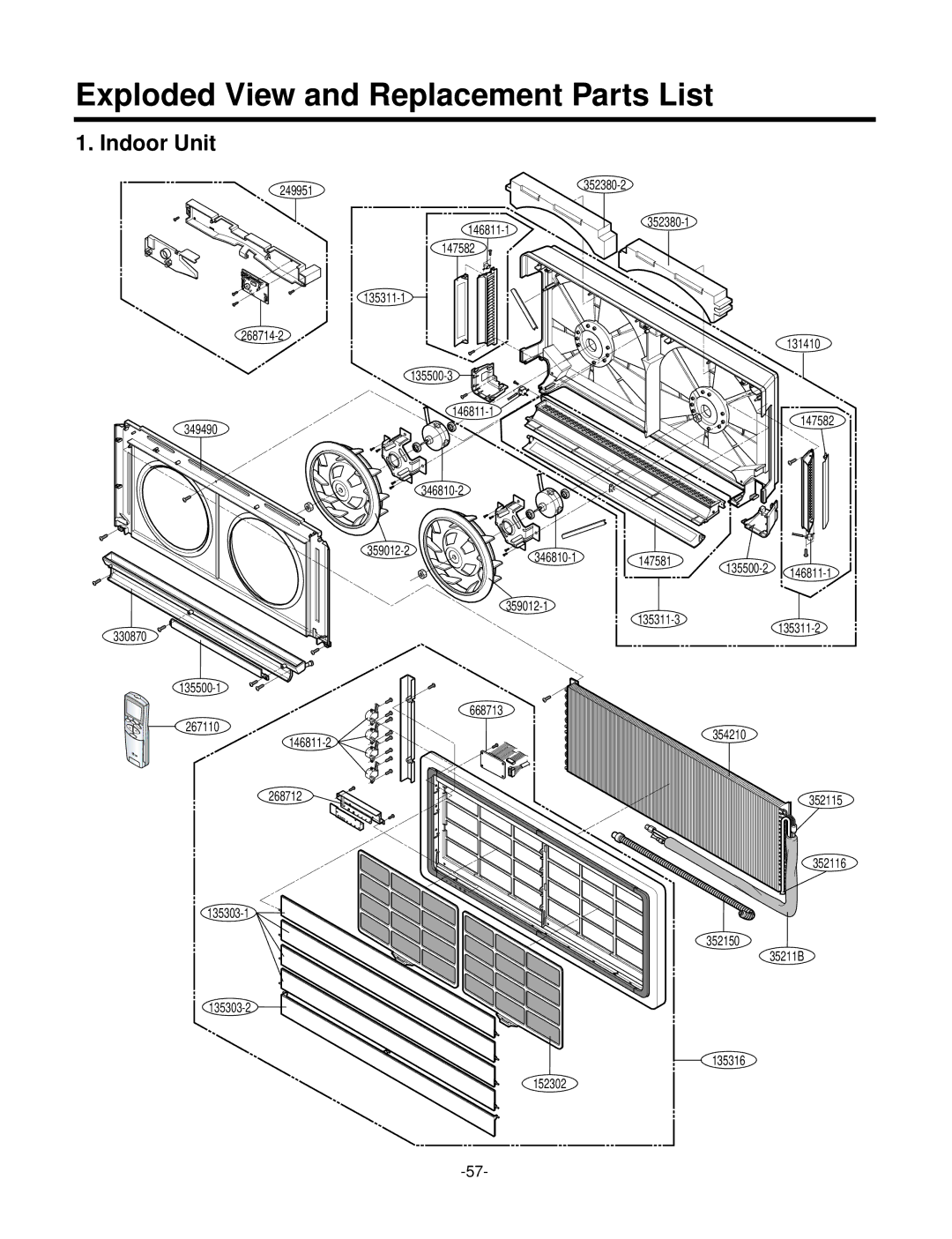 LG Electronics LSC183VMA service manual Exploded View and Replacement Parts List 