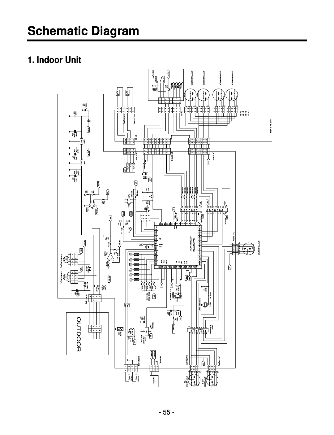 LG Electronics LSC183VMA service manual Indoor Unit, DiagramSchematic, Outdoor 
