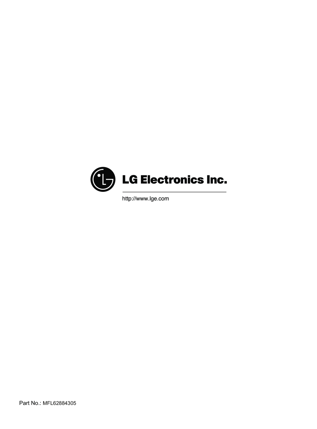 LG Electronics LSC23924ST, LSC23924SB owner manual Part No. MFL62884305 