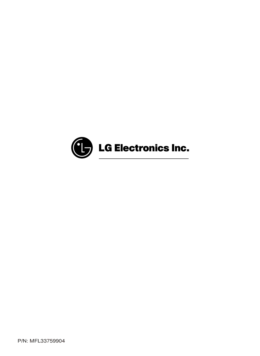 LG Electronics LSC26905 owner manual MFL33759904 