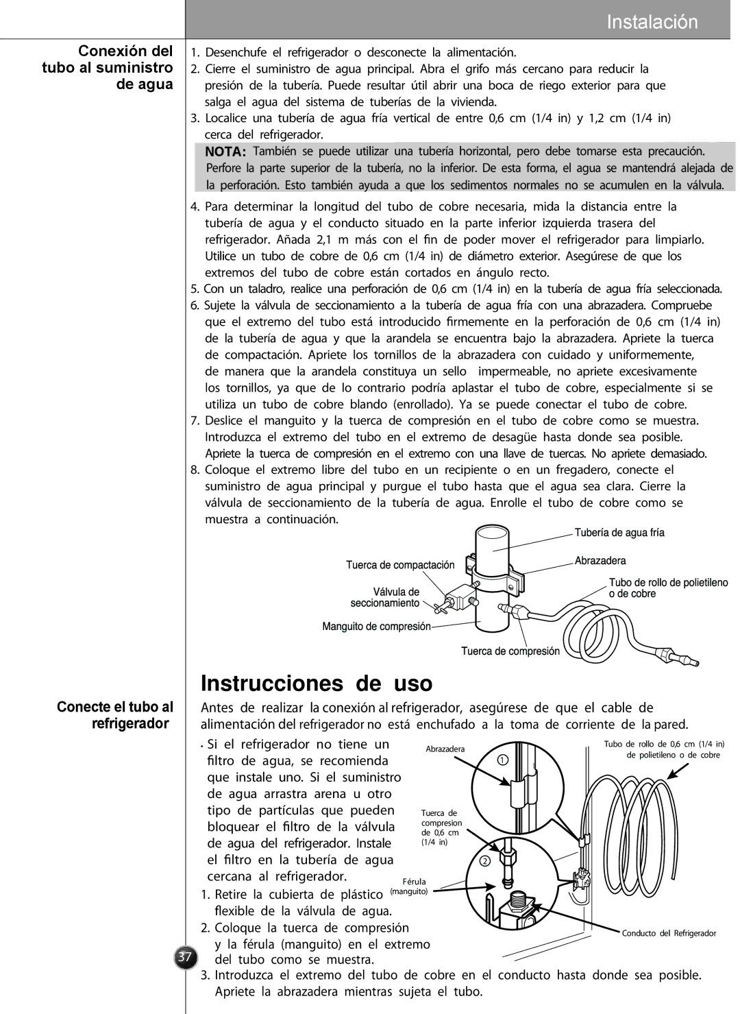 LG Electronics LSC27931** owner manual Instrucciones de uso 