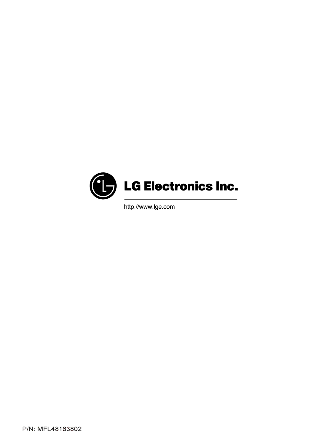 LG Electronics LSC27931** owner manual MFL48163802 