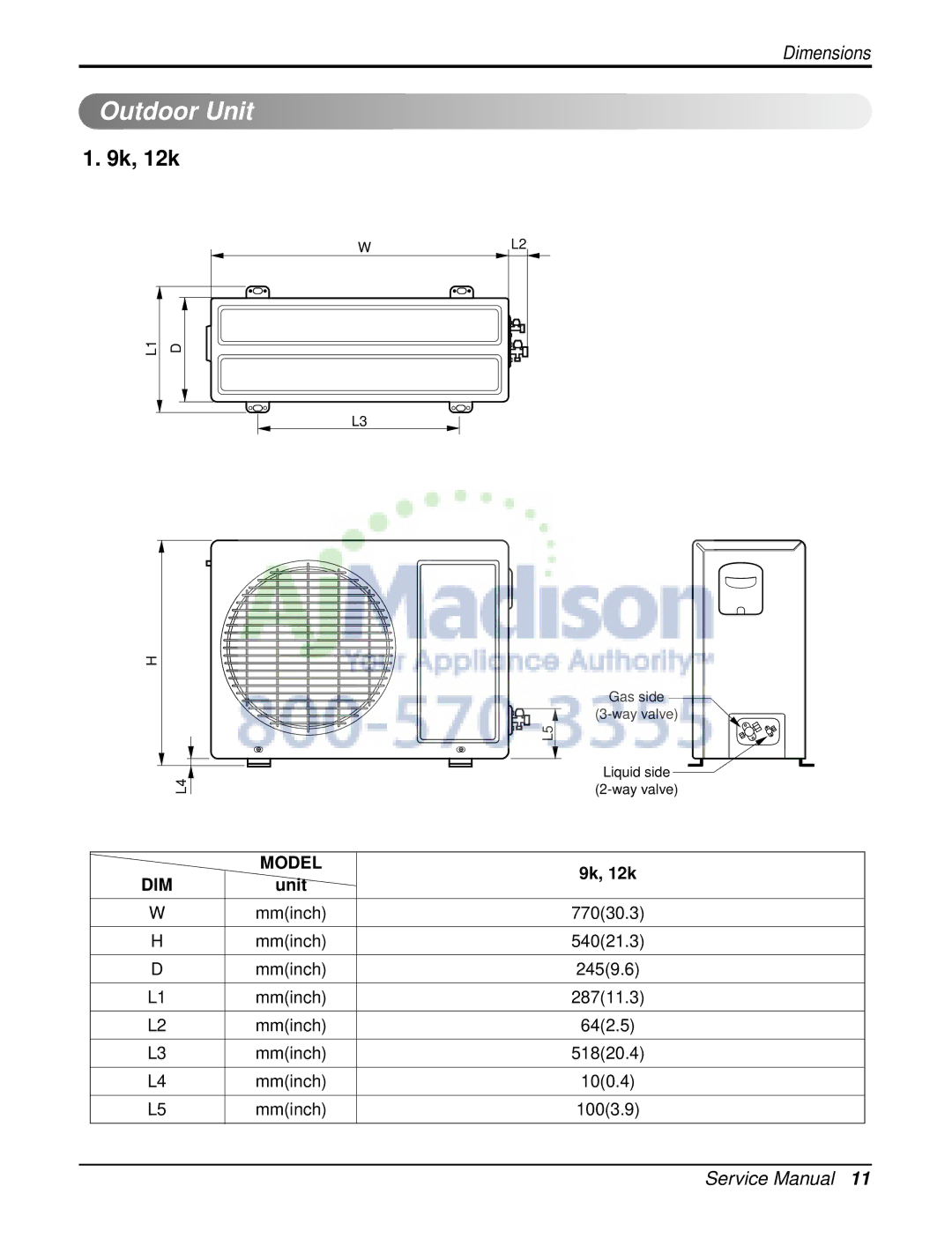 LG Electronics LSU240CE, LSN090CE, LSU120CE, LSU090HE, LSU090CE, LSN180CE, LSN120HE, LSN120CE, LSN240HE Outdoor Unit, 9k, 12k 