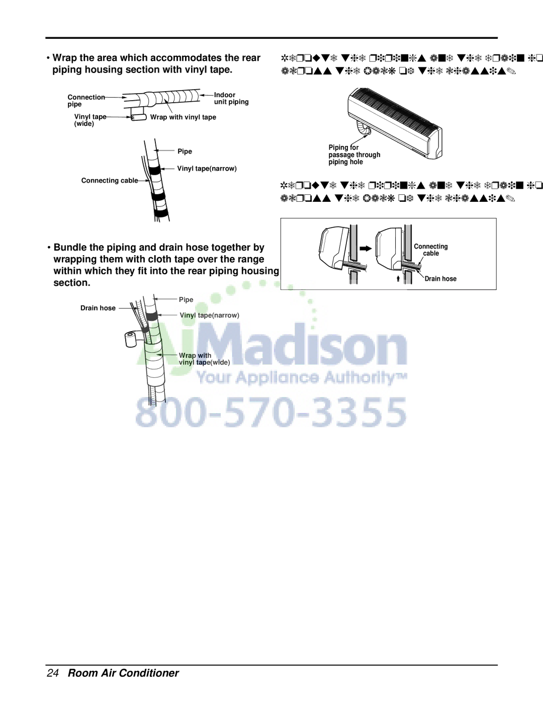 LG Electronics TRUE, LSN090CE, LSU120CE, LSU090HE, LSU090CE, LSN180CE, LSN120HE, LSN120CE, LSN240HE, LSN240CE Connection Indoor 