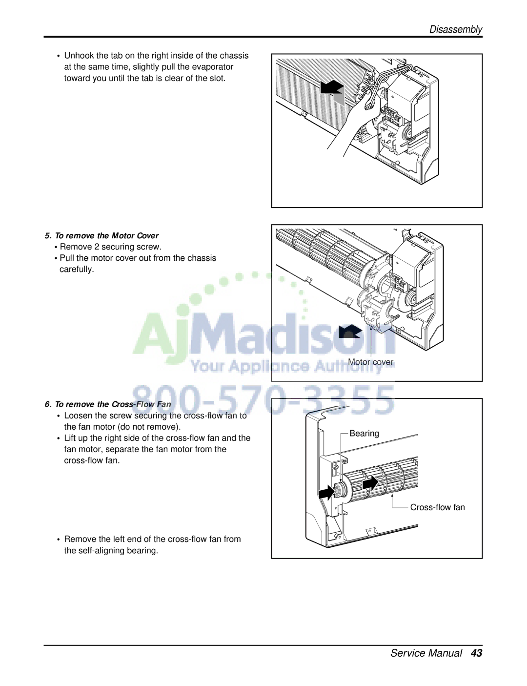 LG Electronics LSU120CE, LSN090CE, LSU090HE, LSU090CE, LSN180CE, LSN120HE, LSN120CE, LSN240HE, LSN240CE To remove the Motor Cover 