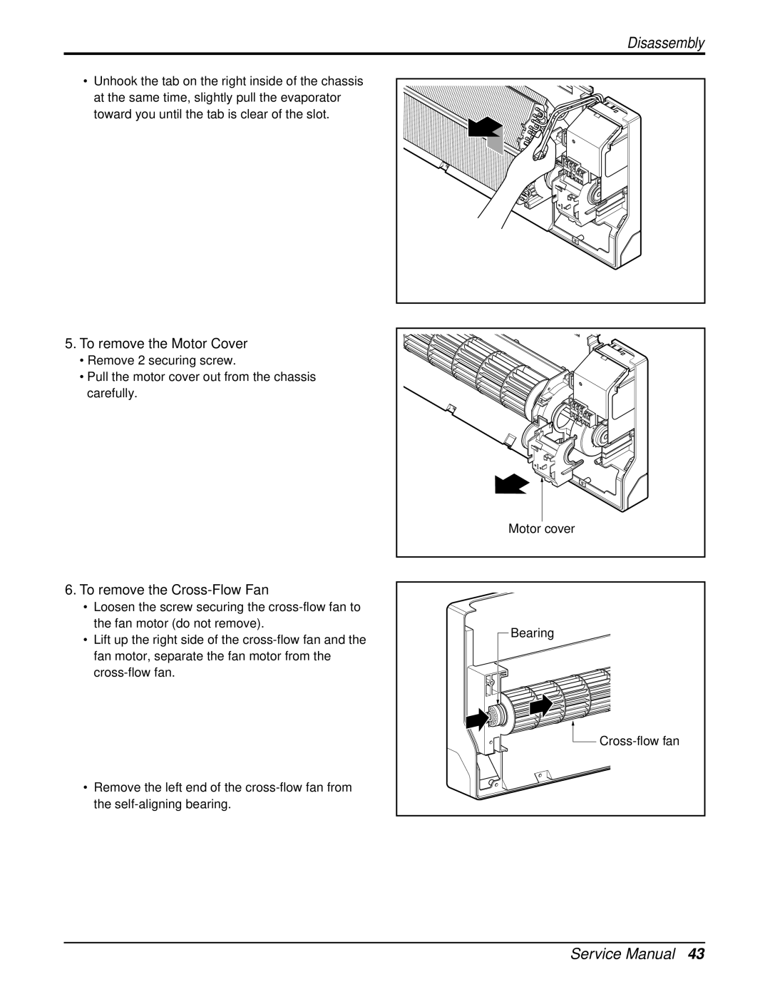 LG Electronics LSN240CE, LSN090CE, LSU120CE, LSU090HE, LSU090CE, LSN180CE, LSN120HE, LSN180HE, LSN120CE To remove the Motor Cover 