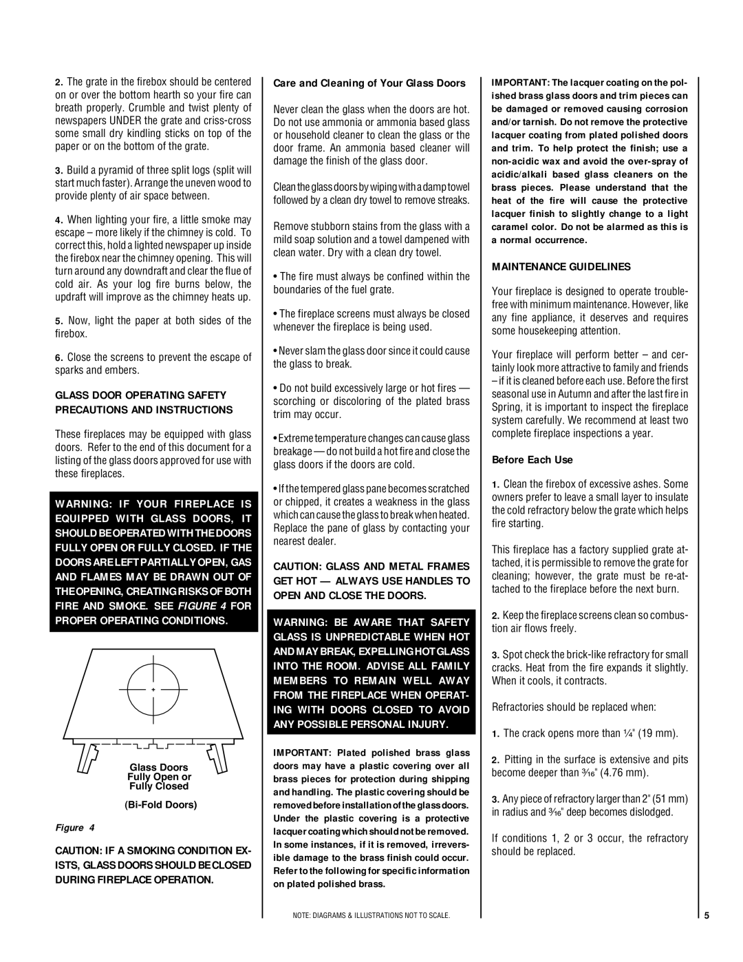 LG Electronics LSO-43 Maintenance Guidelines, Before Each Use, Glass Door Operating Safety Precautions and Instructions 