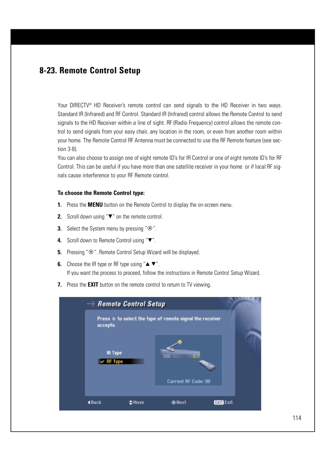 LG Electronics LSS-3200A owner manual Remote Control Setup, To choose the Remote Control type 