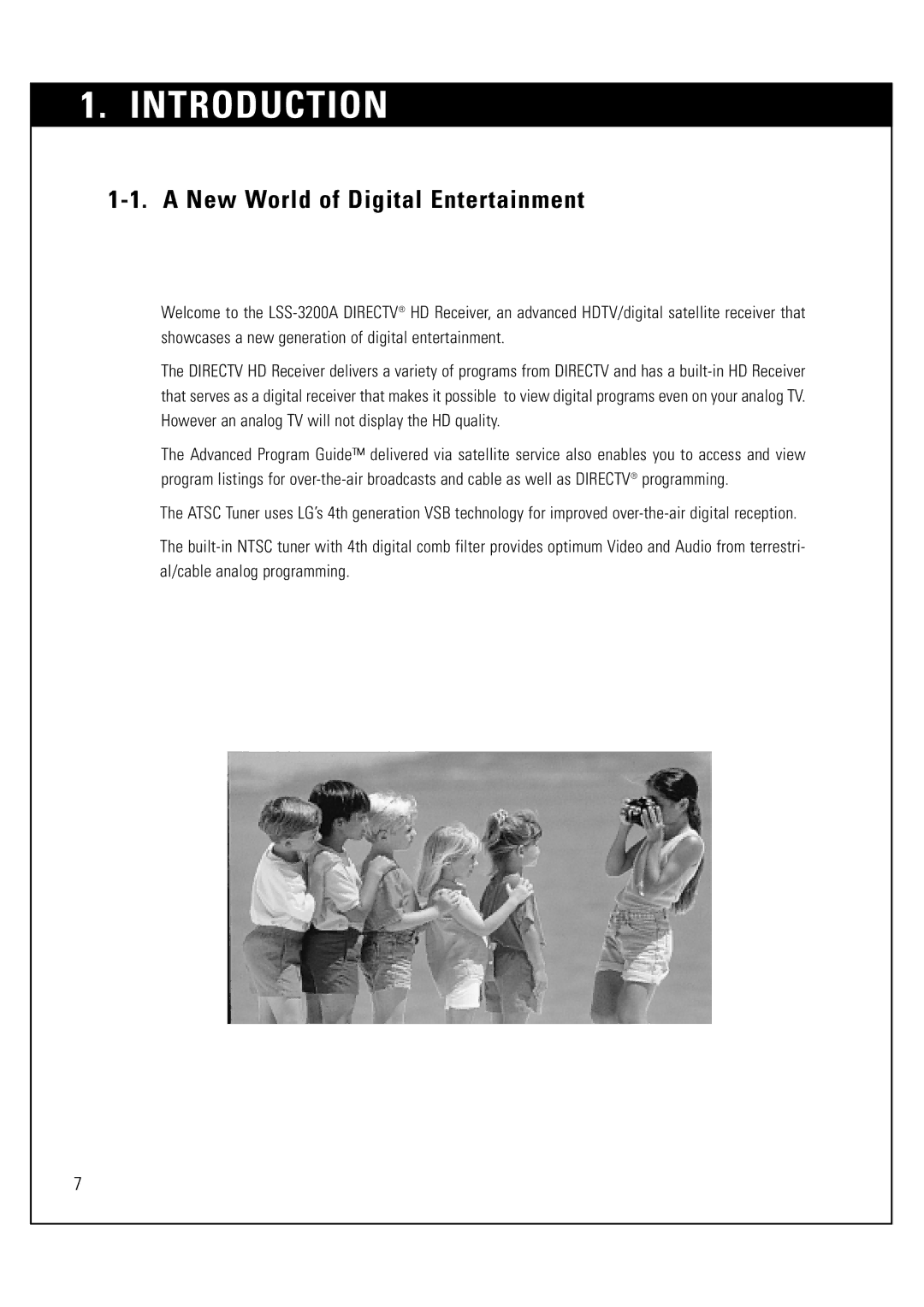 LG Electronics LSS-3200A owner manual Introduction, New World of Digital Entertainment 