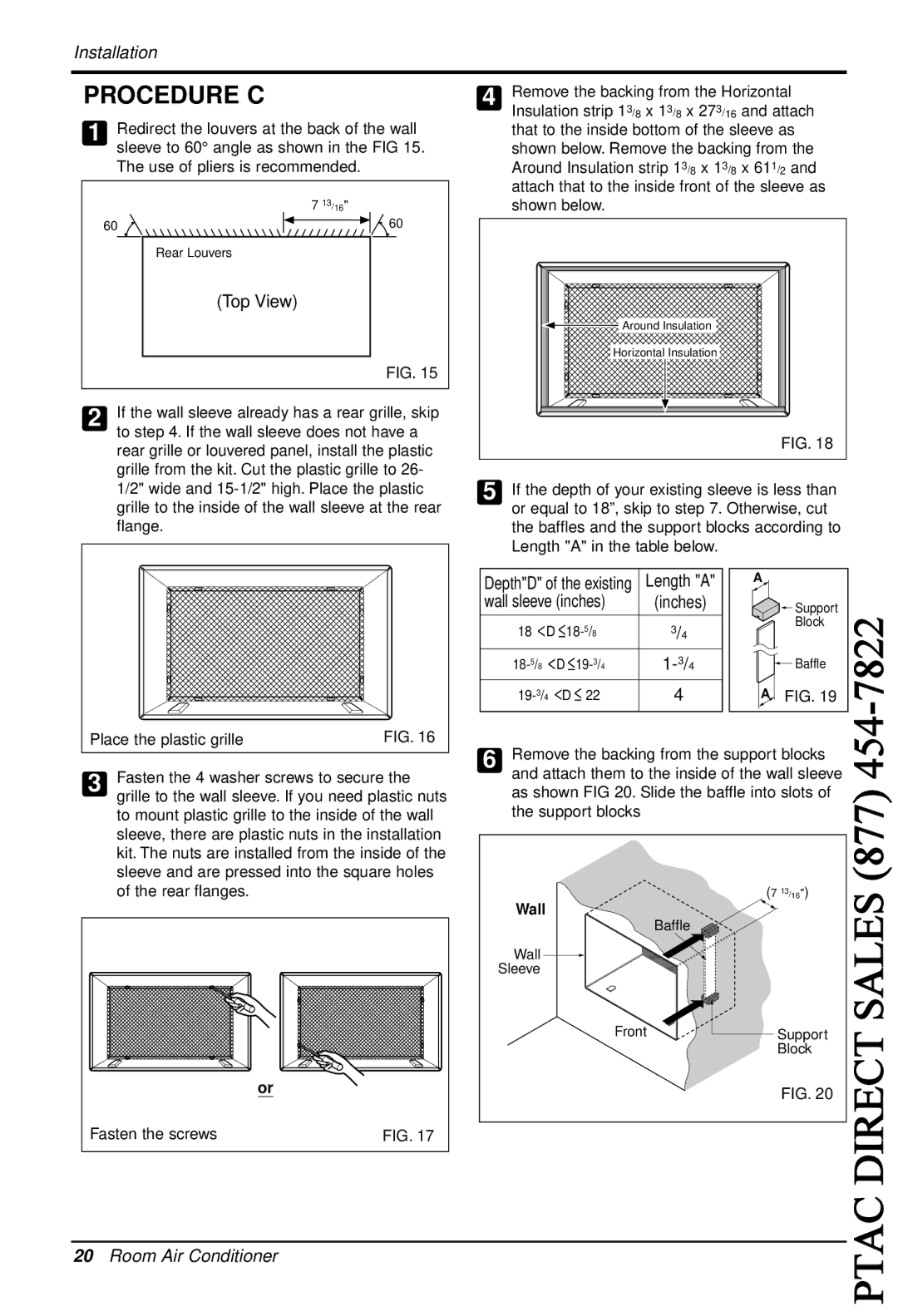 LG Electronics LT1210C, LT0810C, LT1230H, LT1010C, LT1030H, LT1030C, LT1230C owner manual 7822, Procedure C 