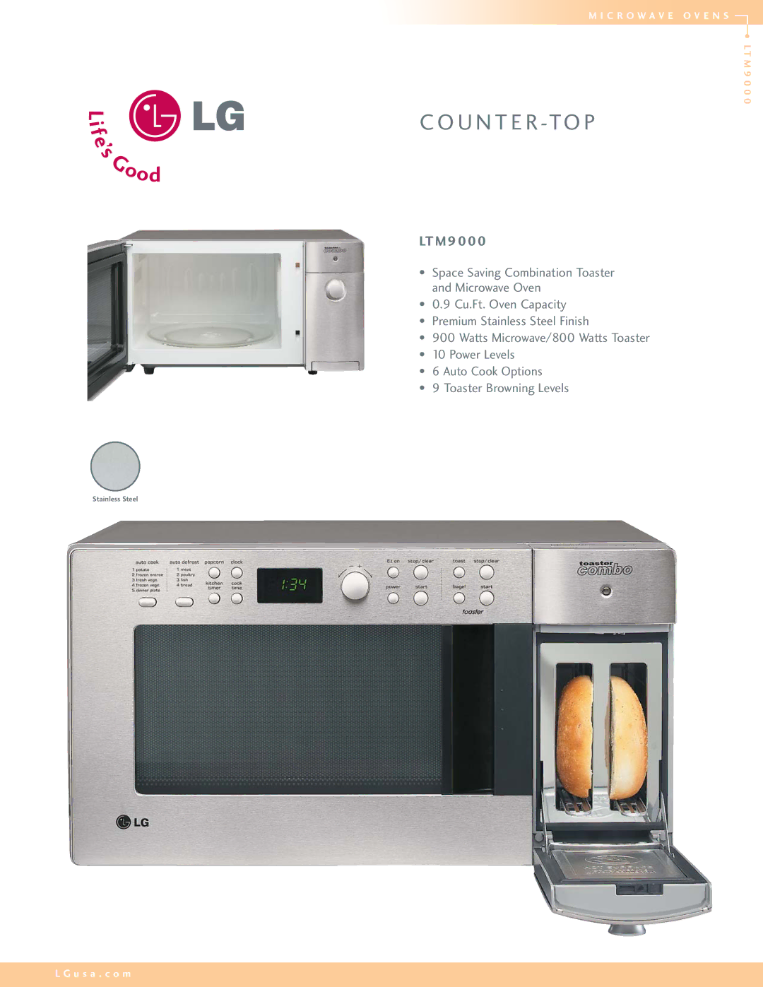 LG Electronics LTM9000 manual U N T E R -To P, LT M 9 0 0 