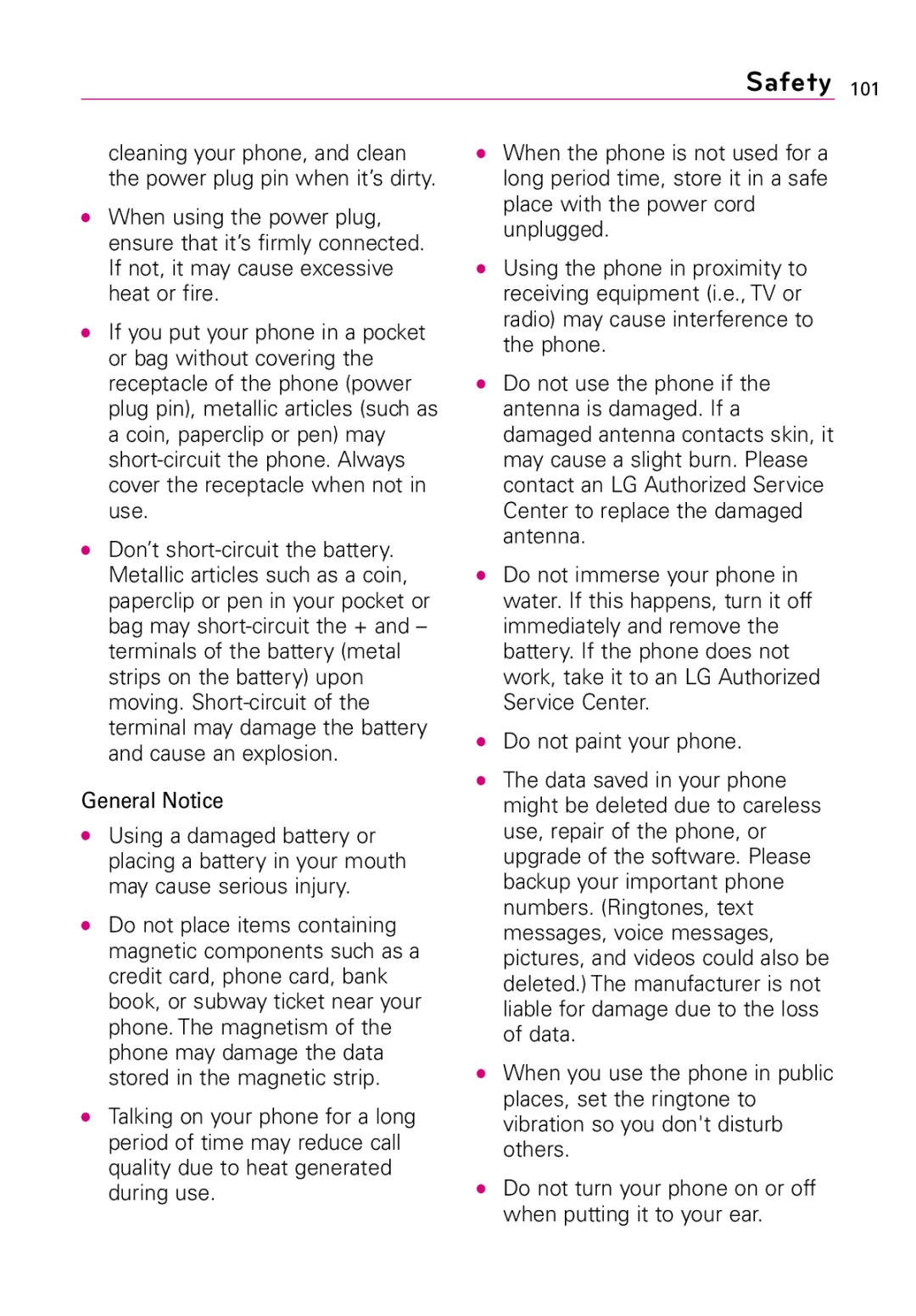 LG Electronics LW690 manual Safety 