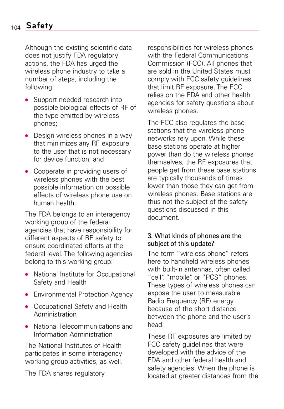 LG Electronics LW690 manual Safety 