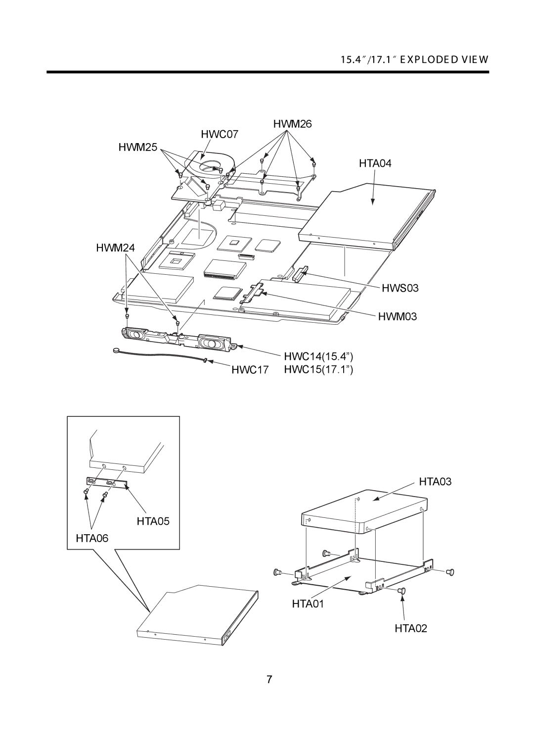 LG Electronics LW60, LW70 service manual HWC07 HWM25 HWM24 HWM26 HTA04 