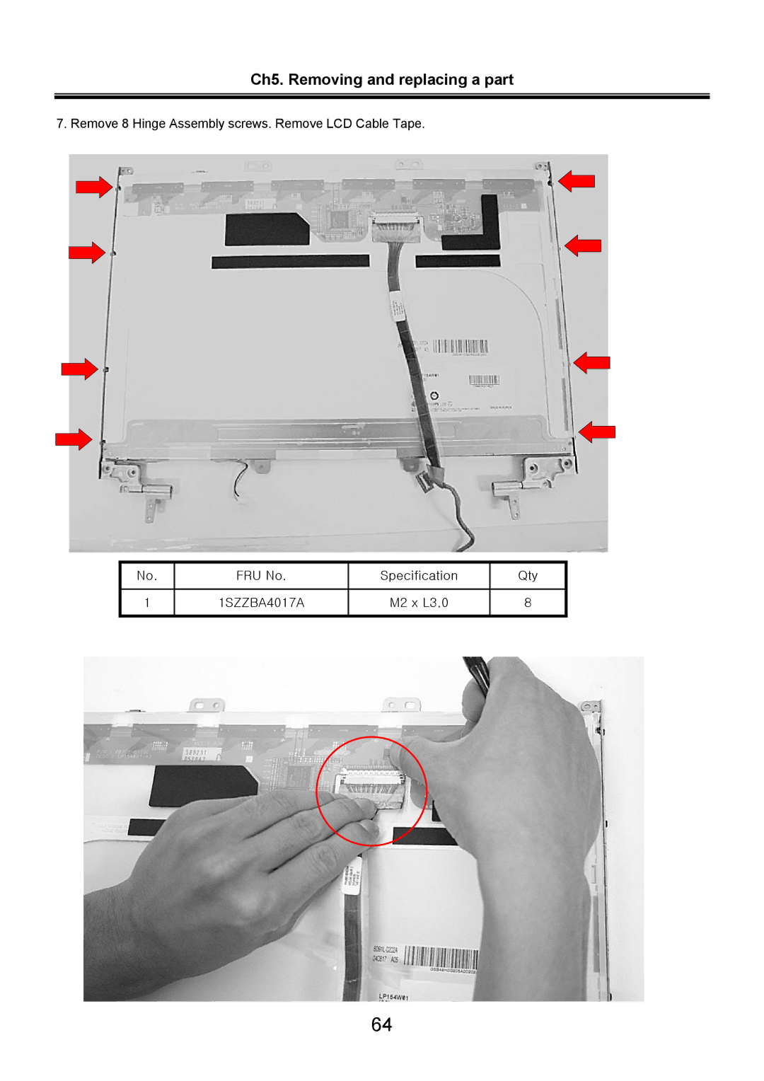 LG Electronics LW60, LW70 service manual 1SZZBA4017A 