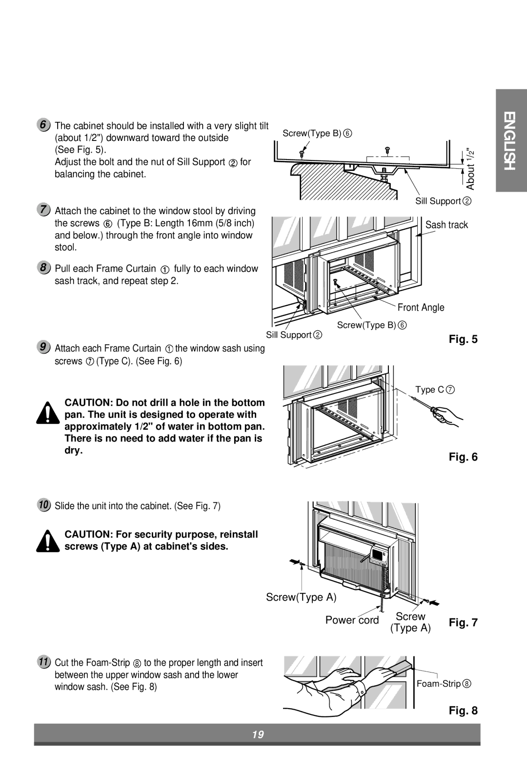 LG Electronics LW7000ER owner manual ScrewType a Power cord 