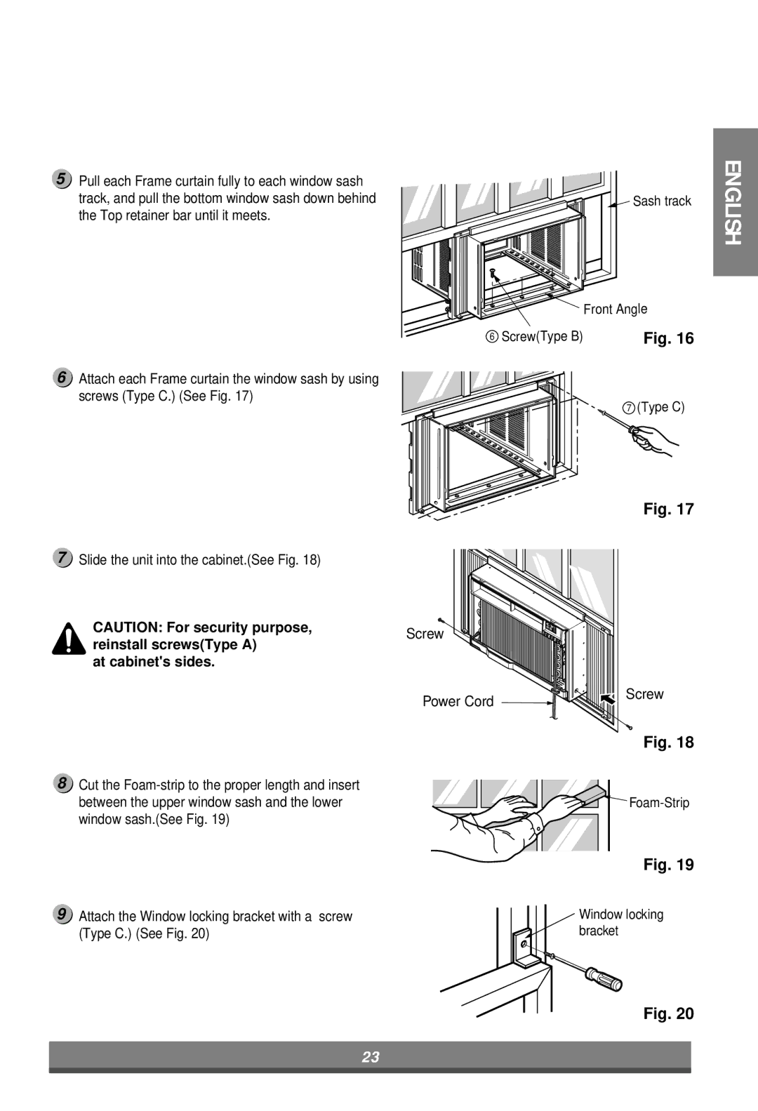 LG Electronics LW7000ER owner manual At cabinets sides 