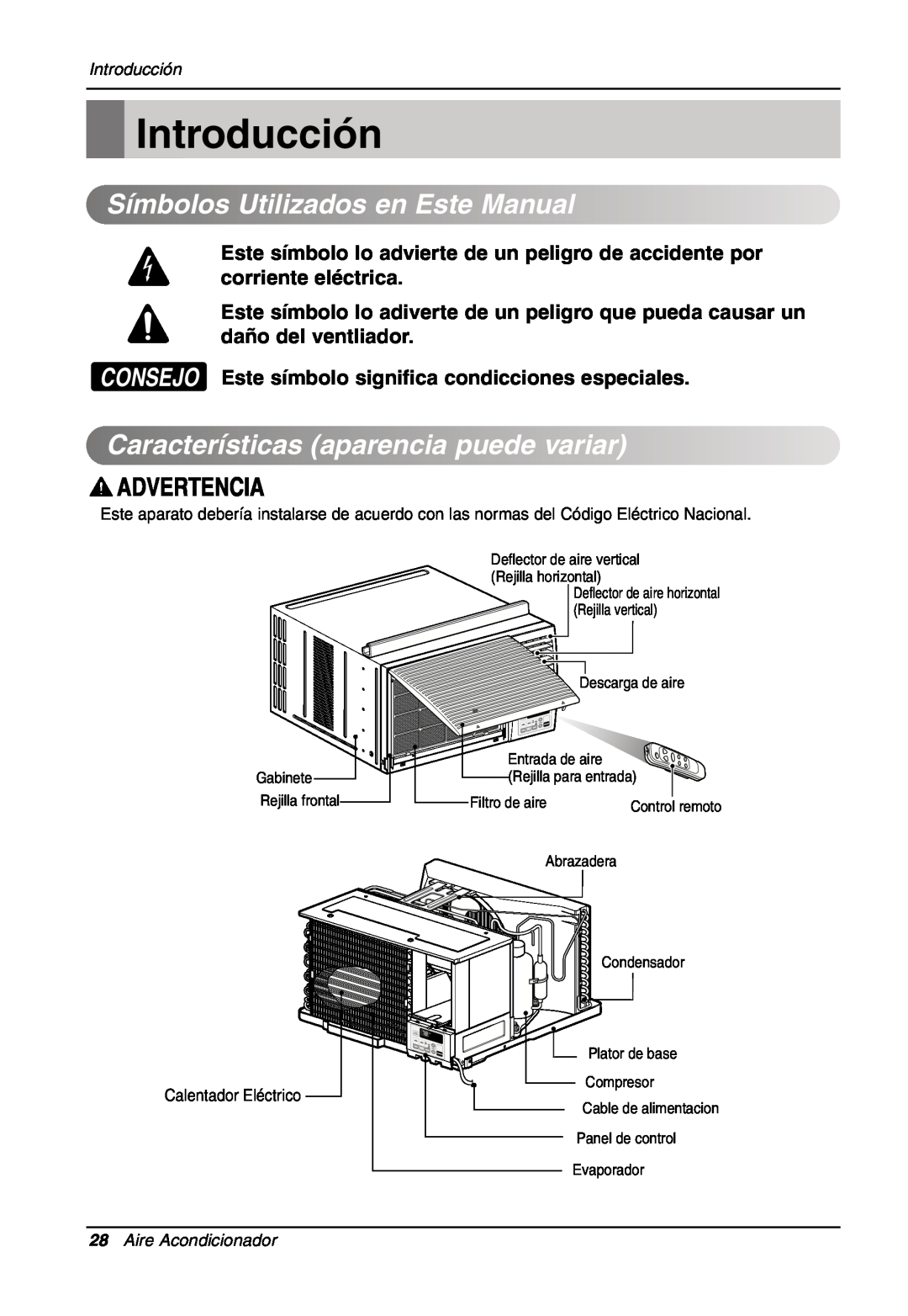 LG Electronics LW701 HR owner manual Introducción, SímbolosUtilizados en Este Manual, Características aparenciapuede variar 
