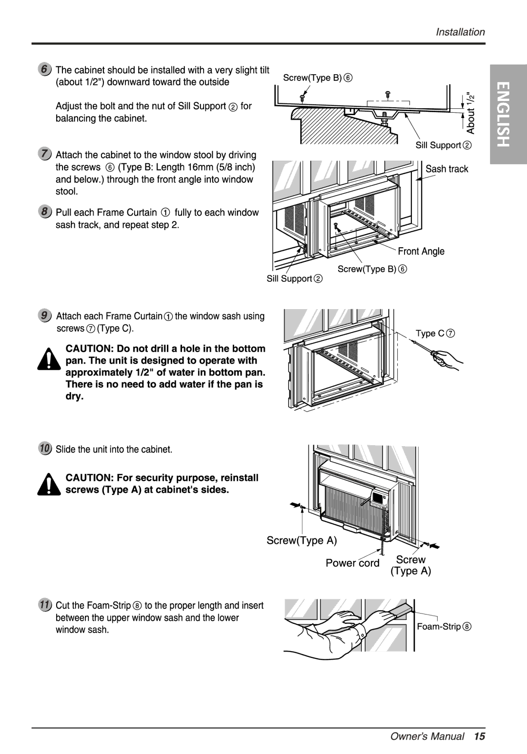 LG Electronics LWHD1200FR owner manual 